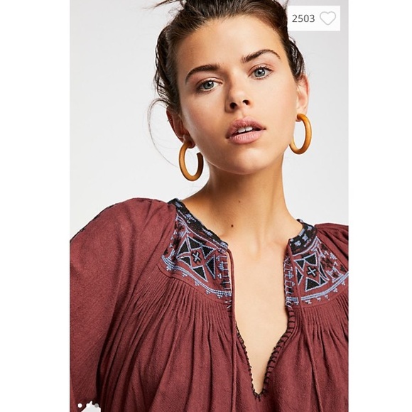 Free People Redwood Embroidered Shorts Set - Picture 3 of 3